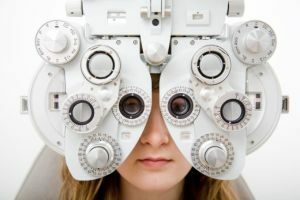 examination of vision