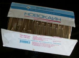 Novokain injekciója