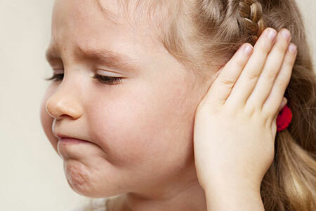 Otitis media of the middle ear in children