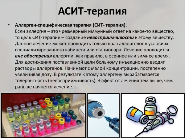 Allergy injections for adults, children of a new generation, non-hormonal long-acting