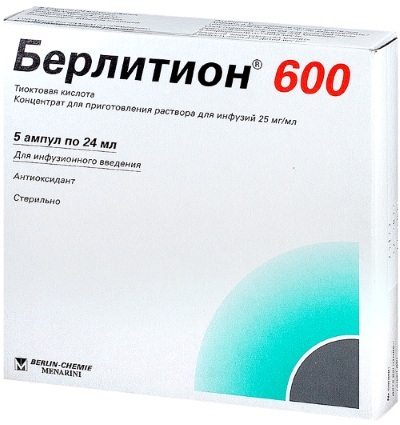 Berlithion 600 tableta. Cijena, upute za uporabu, analozi