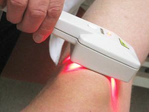laser therapy of the ankle