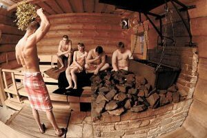 Visiting the sauna