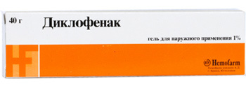 Diclofenac gel from joint pain