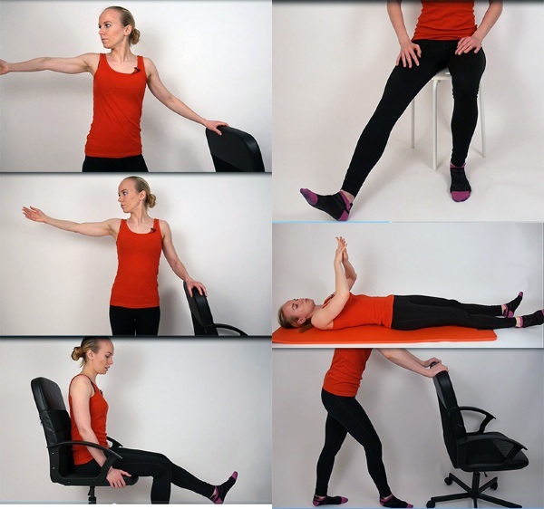 Alexandra Bonins artikulära gymnastik: topp, botten, nacke, ryggrad