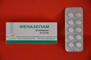 Phenazepamo tablečių