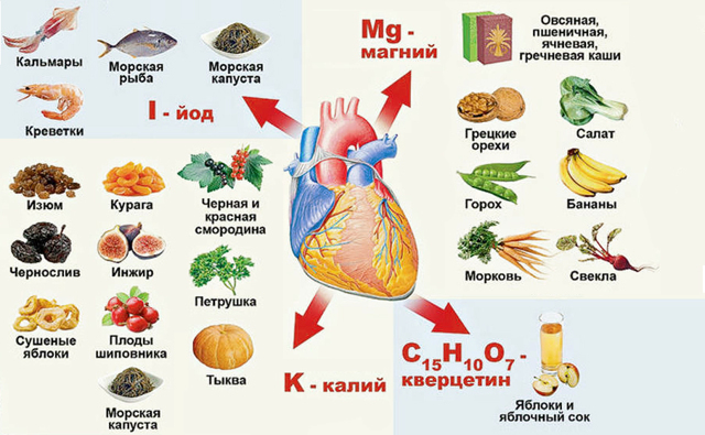 Vitamini za kardiovaskularne bolesti, prehrana