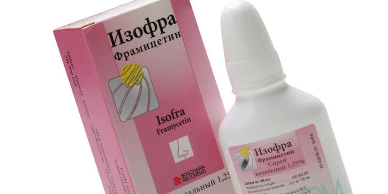 Isofra spray y gotas nasales para niños: instrucciones de uso.