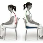 Almofada para sentar com efeito ortopédico