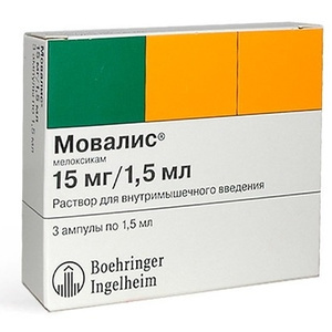 Tablety a ampulky na injekciu Мовалис - návod na použitie