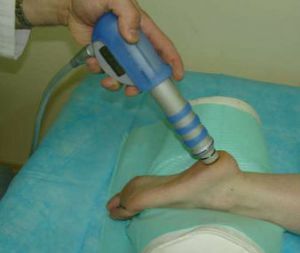 physiotherapy with a heel injury