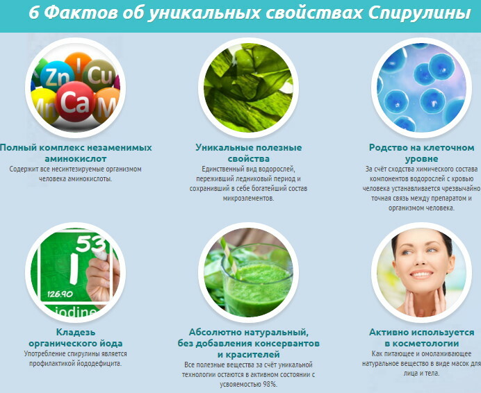 Spirulina powder. How to take, indications for use, reviews