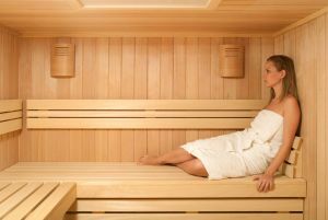 sauna zwalnia stres