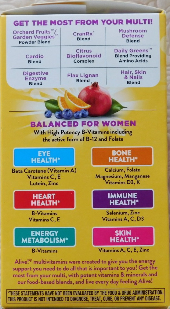 Alive vitamins for women. Instructions for use, price, reviews