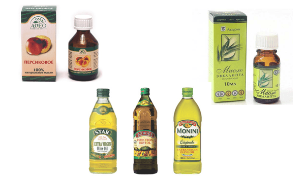 Oils for inhalation with cough