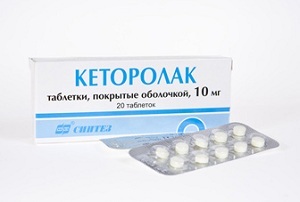 Tablet ketorolac