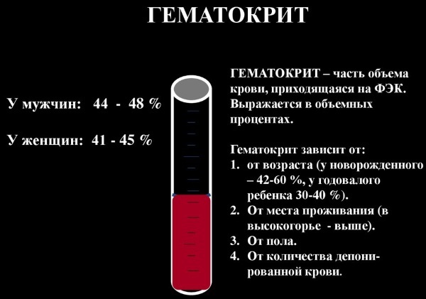 The hematocrit is elevated, low in the blood in women. The reasons what this means