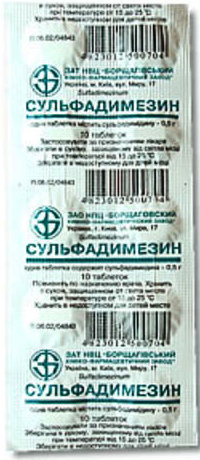 Sulfadimezin. Instructions for use, indications, price