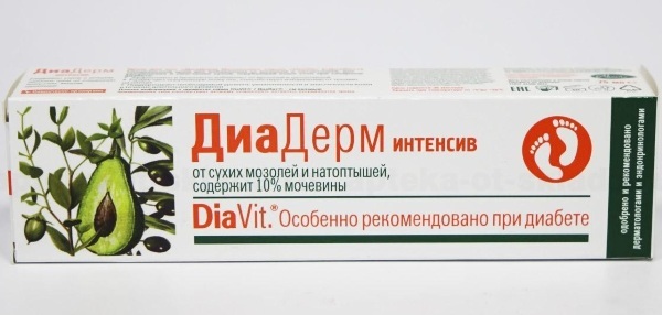 DiaDerm with urea for diabetics. Instructions for use, analogues, price