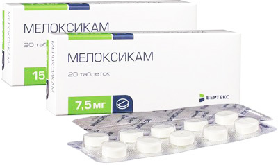 Tablety přípravku Meloxicam