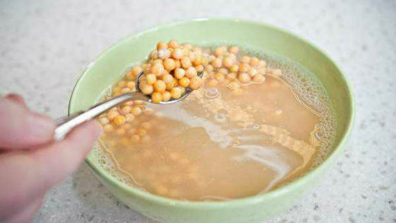 Pea soup with pancreatitis
