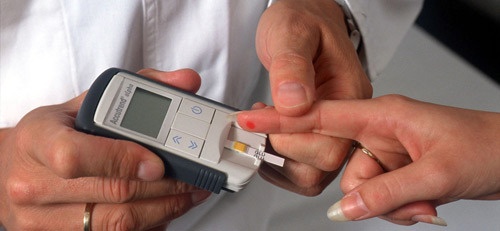Why does blood sugar in diabetics drop sharply?
