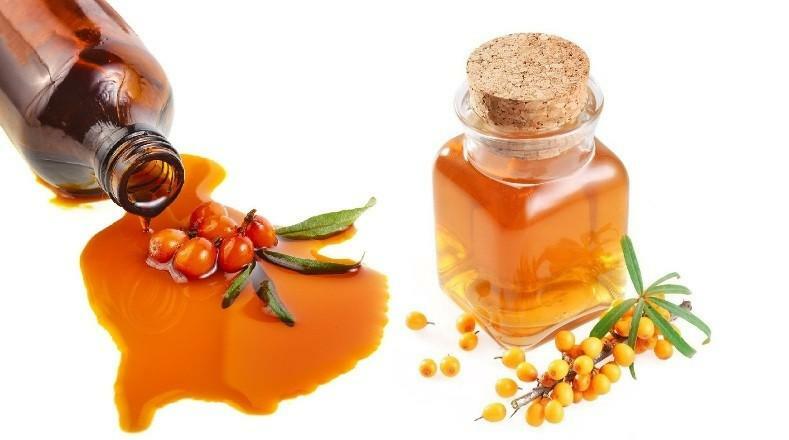 Sea buckthorn oil helps to get rid of dry eczema on the hands