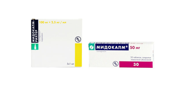 Midokalm( zastrzyki, tabletki) - instrukcje użytkowania