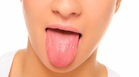 Spidsen af ​​tungen mangler - årsagerne