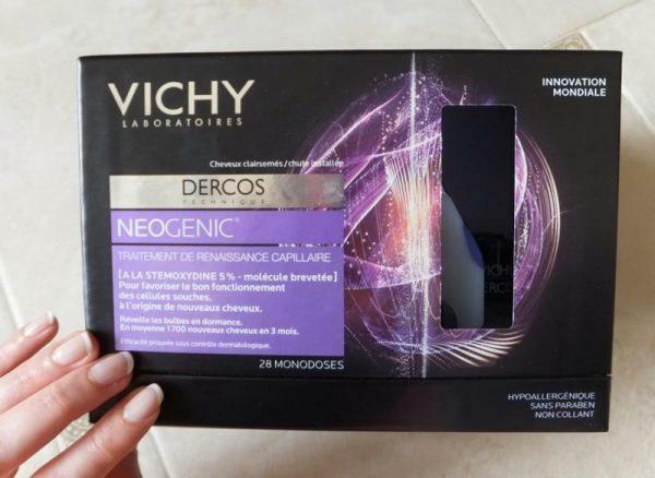 Vichy Dercos Neogenic viene rapidamente assorbito, non causa irritazione e non lascia tracce oleose