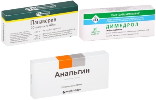 An injection from a temperature to an adult, a child. Dosage, analgin, suprastin with diphenhydramine proportions, lytic, triad
