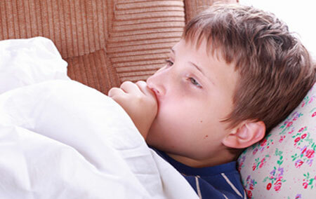 Signs of pneumonia in a child, photo