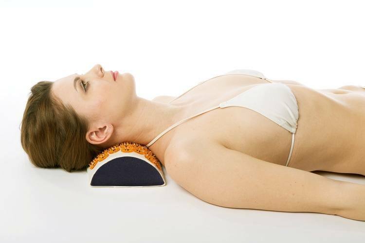 Exercise on a massage roll