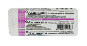 Comprimidos de aminazina