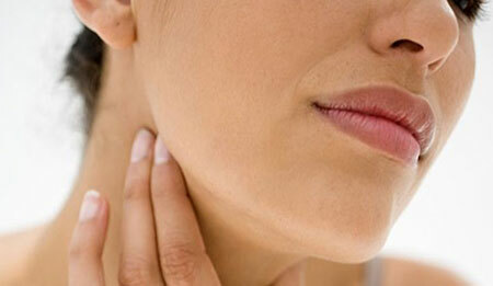 Inflammation of the lymph nodes in the neck