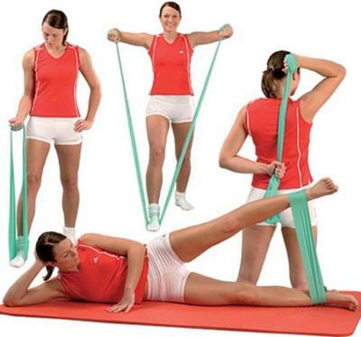 Bendaggio elastico in gomma per esercizi