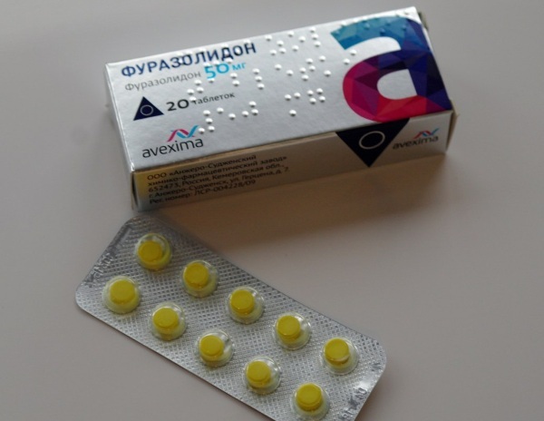 Furazolidon til børn. Dosering i tabletter, brugsanvisning til diarré, blærebetændelse
