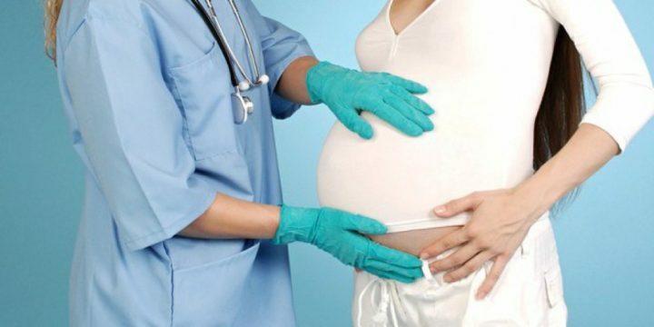 Cystic geel lichaam tijdens zwangerschap