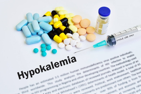 Hypokalemi. Symptom, orsaker och behandling
