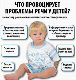 problems of speech in children