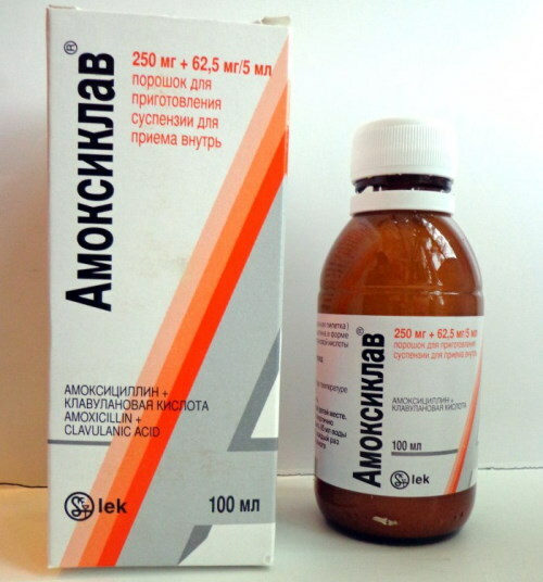 Amoxiclav-Sirup für Kinder. Dosierung, Gebrauchsanweisung