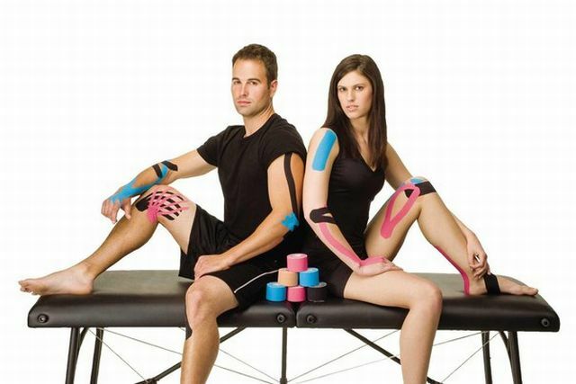 Kinesio teip - curative preventive plaster for muscles and joints