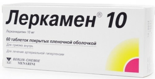 Lerkanidipinas 10-20 mg. Naudojimo instrukcijos, kaina, apžvalgos