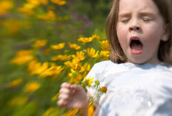 Symptomy dětské alergie