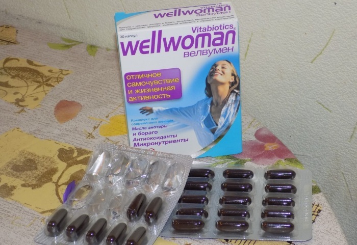 Wellwoman -vitaminer til kvinder. Anmeldelser, instruktioner, sammensætning, pris