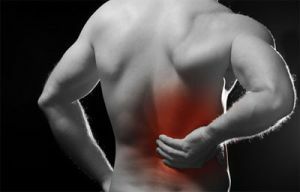 Pain in the muscles of the back