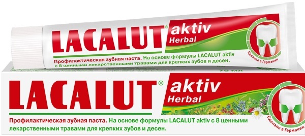 Healing paste for gums: Lakalut, Asepta, Forest balm, Metrogyl Denta for inflammation, bleeding
