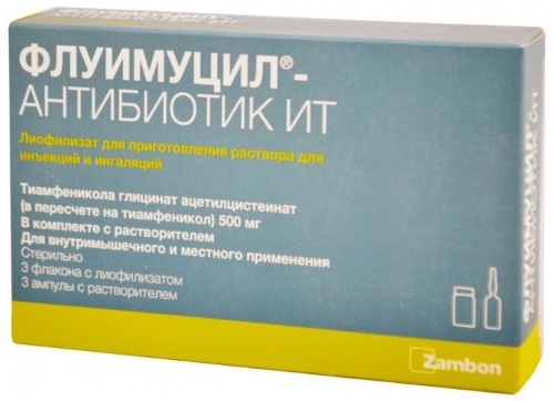 Fluimucil IT antibiotica per inalazione. Istruzioni per l'uso, come razza