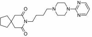 The formula buspirone hydrochloride