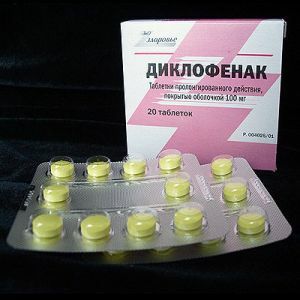 Diclofenac in tablets